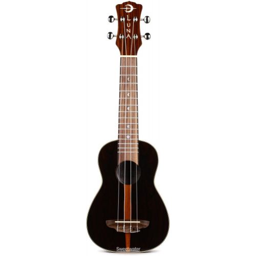  Luna Ziricote Soprano Ukulele Essentials Bundle - Gloss Natural