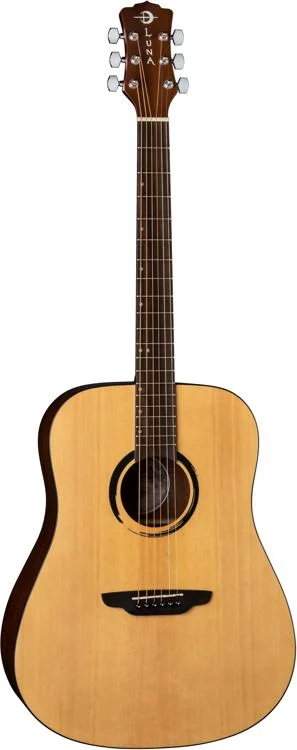  Luna Wabi Sabi Dreadnought Acoustic Guitar - Satin Natural