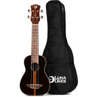 Luna Ziricote Soprano Ukulele - Gloss Natural