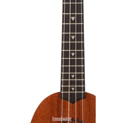  Luna Tattoo Mahogany Pineapple Soprano Ukulele - Satin Natural