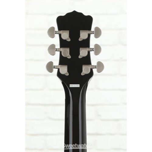  Luna Fauna Phoenix Acoustic-electric Guitar - Classic Black with Abalone Phoenix & Crescent Moon