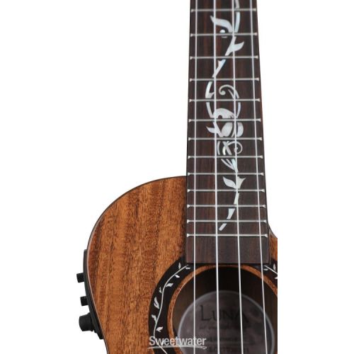  Luna Vineyard Koa Bevel Acoustic-electric Concert Ukulele - Natural