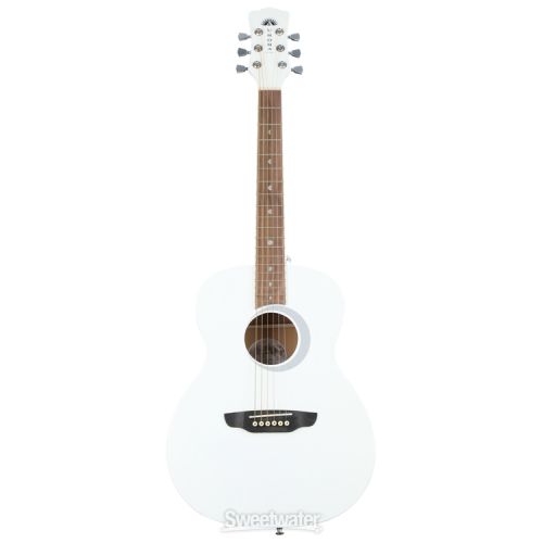  Luna Aurora Borealis 3/4-Size Acoustic Guitar - White Sparkle