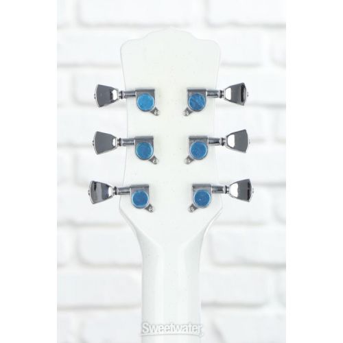  Luna Aurora Borealis 3/4-Size Acoustic Guitar - White Sparkle