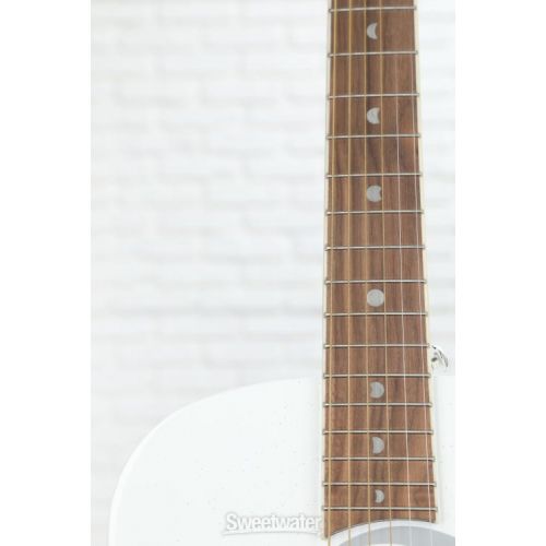  Luna Aurora Borealis 3/4-Size Acoustic Guitar - White Sparkle