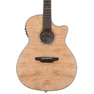 Luna High Tide Exotic Mahogany Grand Concert Acoustic-electric Guitar - Satin Natural