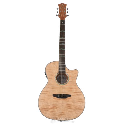  Luna High Tide Exotic Mahogany Grand Concert Acoustic-electric Guitar - Satin Natural