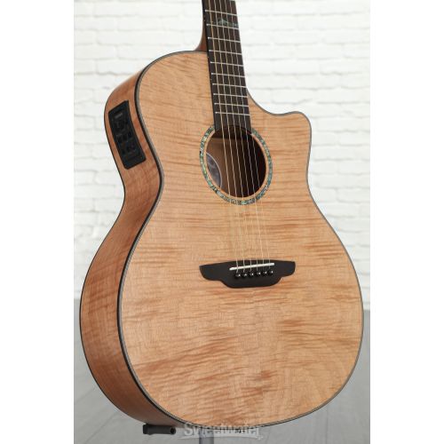  Luna High Tide Exotic Mahogany Grand Concert Acoustic-electric Guitar - Satin Natural