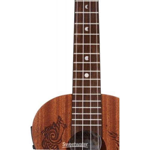  Luna Henna Dragon Mahogany Tenor Ukulele - Natural