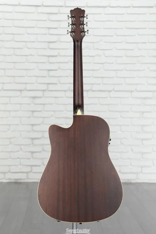  Luna Art Vintage Acoustic-electric Guitar - Distressed Vintage Brownburst