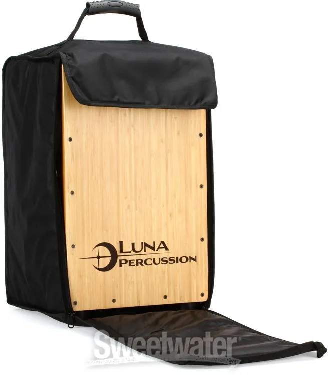  Luna Bamboo Cajon with Bag - Natural