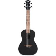 Luna Vintage Mahogany Concert Ukulele - Black Satin