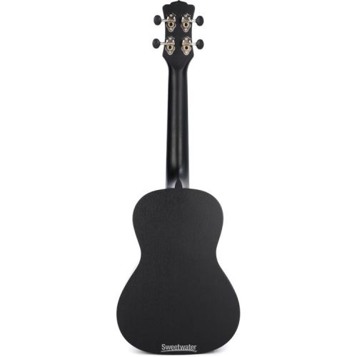  Luna Vintage Mahogany Concert Ukulele - Black Satin