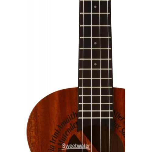  Luna Maluhia Peace Tenor Ukulele - Satin Natural