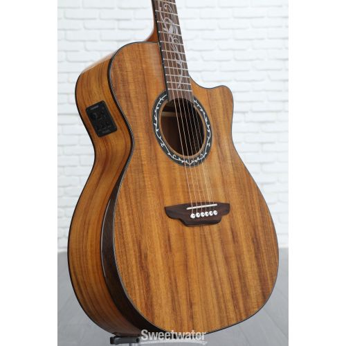  Luna Vineyard Koa Bevel Grand Auditiorium Acoustic-electric Guitar - Gloss Natural