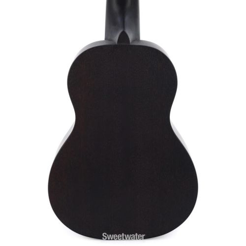  Luna Vintage Mahogany Soprano Ukulele - Black Satin