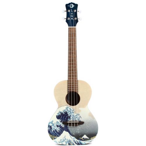  Luna Great Wave Tenor Ukulele - Great Wave Graphic