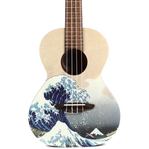  Luna Great Wave Tenor Ukulele - Great Wave Graphic