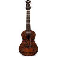 Luna Tribal Mahogany Concert Ukulele - Satin Natural