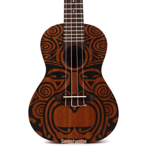  Luna Tribal Mahogany Concert Ukulele - Satin Natural