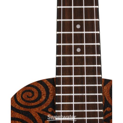  Luna Tribal Mahogany Concert Ukulele - Satin Natural