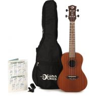 Luna Vintage Mahogany Concert Ukulele Pack - Satin Natural