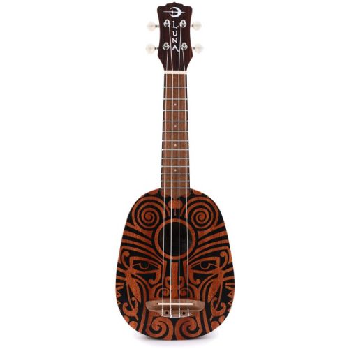  Luna Tribal Mahogany Pineapple Soprano Ukulele - Satin Natural