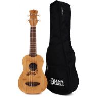 Luna Bamboo Soprano Ukulele - Satin Natural