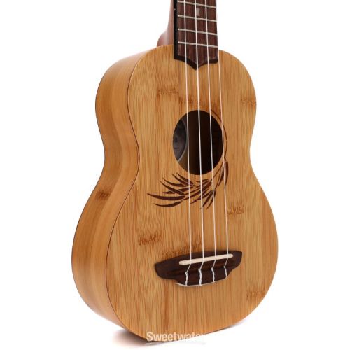  Luna Bamboo Soprano Ukulele - Satin Natural