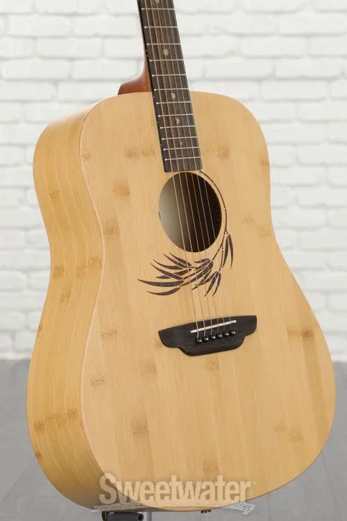  Luna Woodland Bamboo Dreadnought - Satin Natural