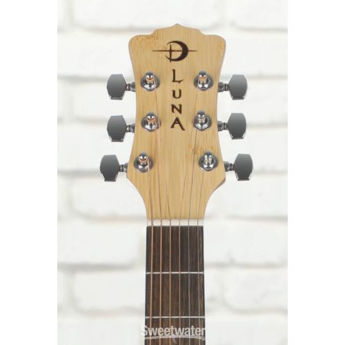  Luna Woodland Bamboo Dreadnought - Satin Natural