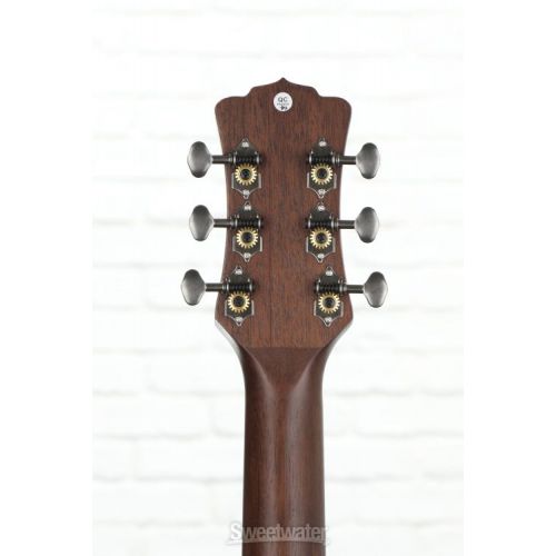  Luna Art Vintage Folk, Left-Handed Acoustic Guitar - Distressed Vintage Brownburst