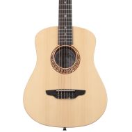 Luna Safari Spruce Travel Nylon Guitar - Satin Natural