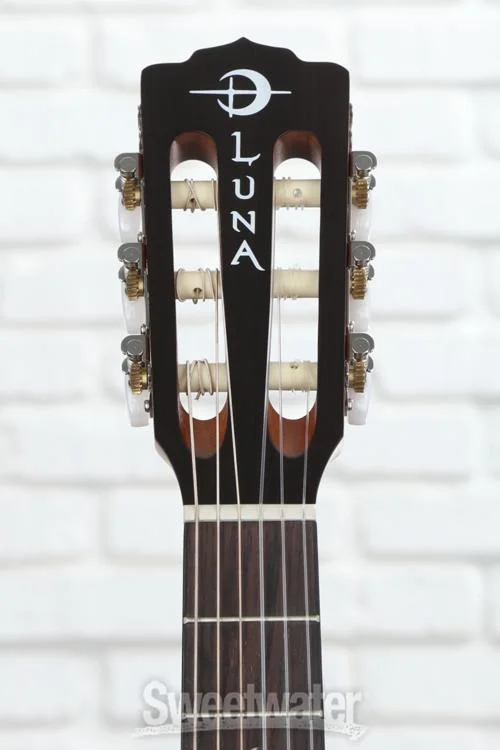  Luna Safari Spruce Travel Nylon Guitar - Satin Natural
