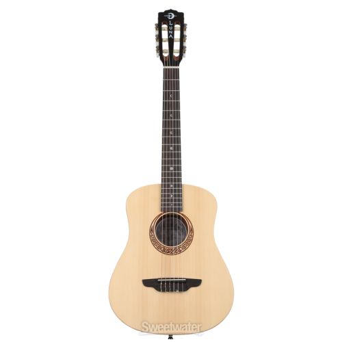  Luna Safari Spruce Travel Nylon Guitar - Satin Natural