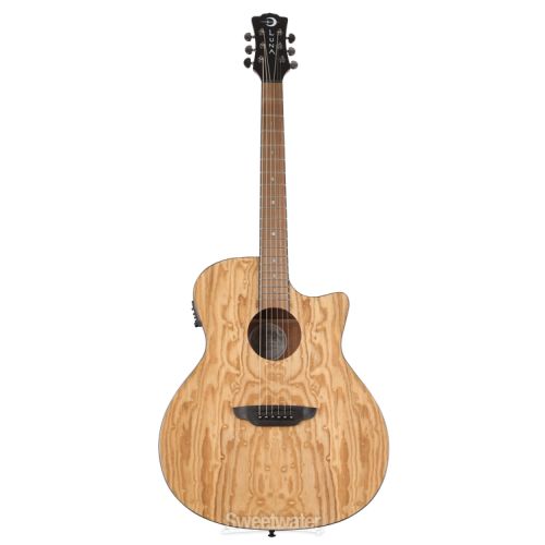  Luna Gypsy Quilted Ash Acoustic-electric Guitar - Gloss Natural