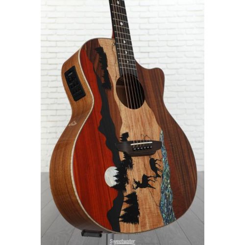  Luna Vista Deer Acoustic-electric Guitar - Gloss Natural