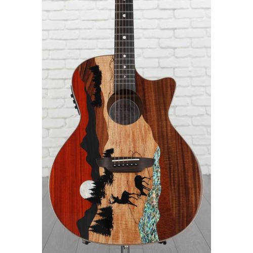  Luna Vista Deer Acoustic-electric Guitar - Gloss Natural