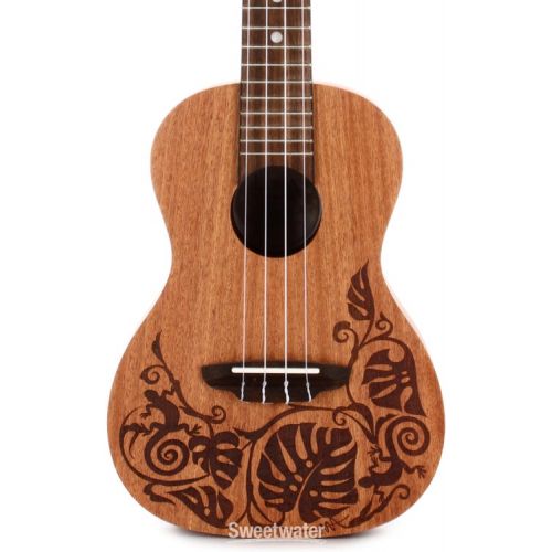  Luna Lizard Mahogany Concert Left-handed Ukulele - Satin Natural