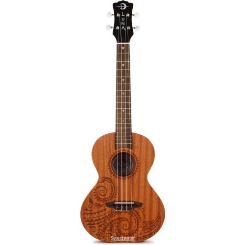  Luna Tattoo Mahogany Tenor Ukulele - Satin Natural