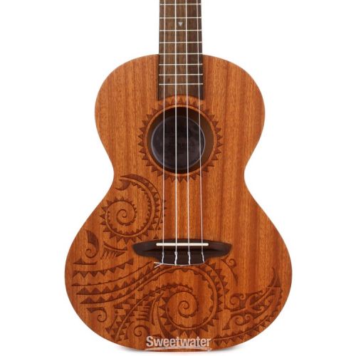  Luna Tattoo Mahogany Tenor Ukulele - Satin Natural