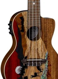  Luna Vista Deer Acoustic-electric Concert Ukulele - Gloss Natural