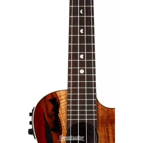  Luna Vista Deer Acoustic-electric Concert Ukulele - Gloss Natural