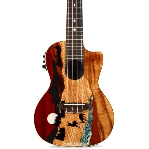  Luna Vista Deer Acoustic-electric Concert Ukulele - Gloss Natural