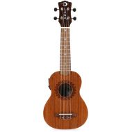 Luna Vintage Mahogany Soprano Ukulele A/E - Satin Natural