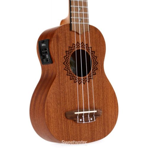  Luna Vintage Mahogany Soprano Ukulele A/E - Satin Natural