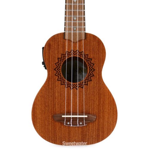  Luna Vintage Mahogany Soprano Ukulele A/E - Satin Natural