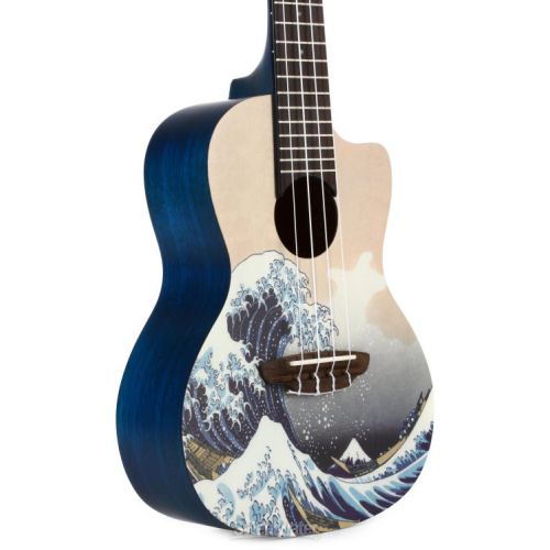  Luna Great Wave Concert Ukulele - Great Wave Graphic