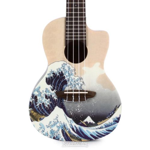  Luna Great Wave Concert Ukulele - Great Wave Graphic