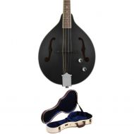 Luna Moonbird A-Style Acoustic-Electric Mandolin and Case - Black Satin